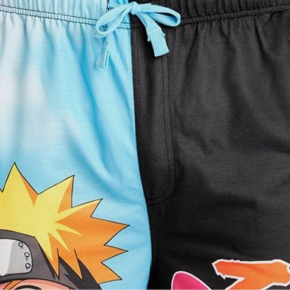 NWT Naruto Shippuden Anime Kanji Lounge Pajama Pants - Picture 4 of 5